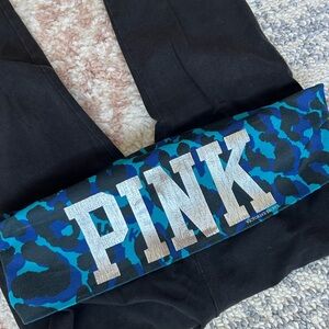 Victoria's Secret PINK Teal and Black Leggings